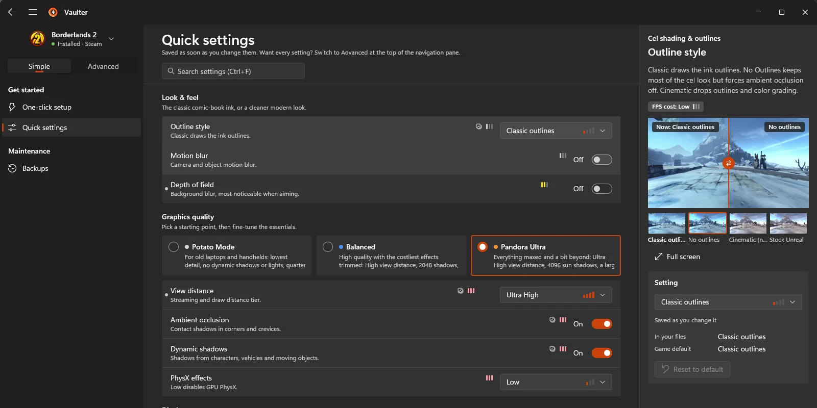 The Vaulter app for Windows 11